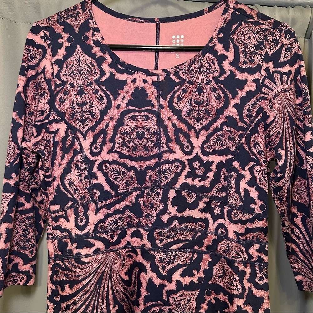 Title Nine Patterned 1/4 Sleeve Athletic Sporty Camping Hiking Dress Size Small - Picture 9 of 16